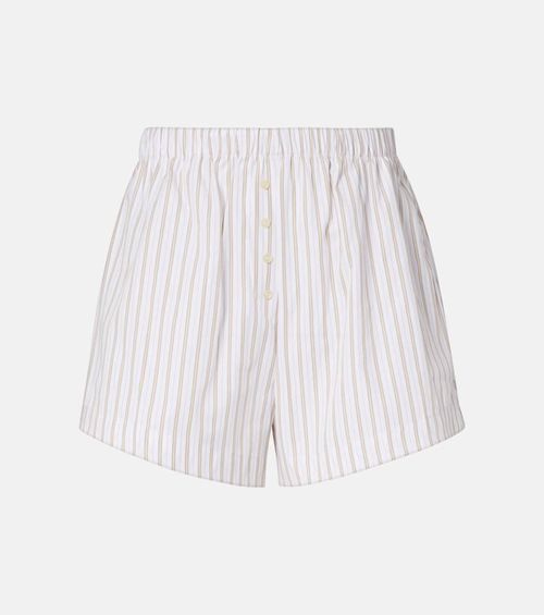 Yoshi striped cotton-blend twill boxers