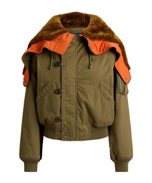 Hooded flight jacket