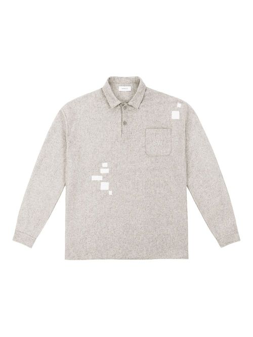 Saintwoods logo-embroidered polo shirt - Grey