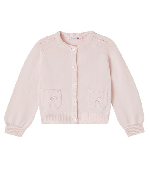 Elisea open-knit cotton cardigan