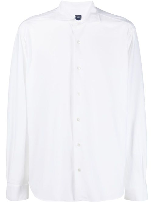 Sean cotton-blend shirt - White