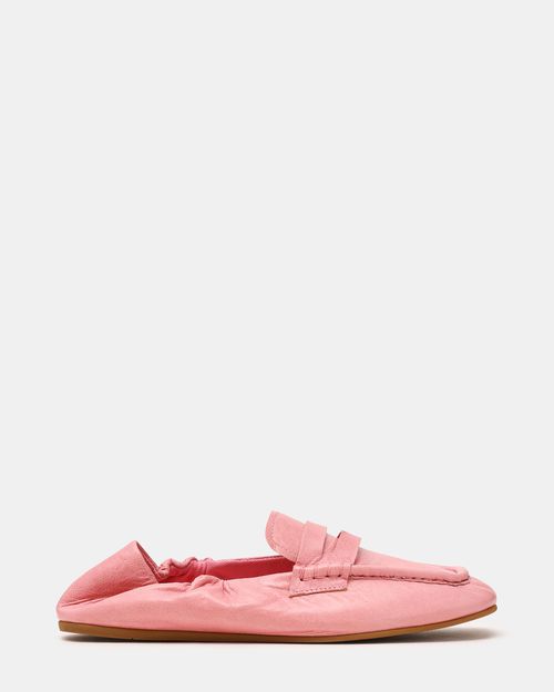 Steve Madden Women's Eurry Square Toe Loafers - Pink - - Leather