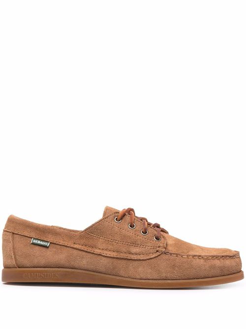 Lace-up boat shoes - Brown