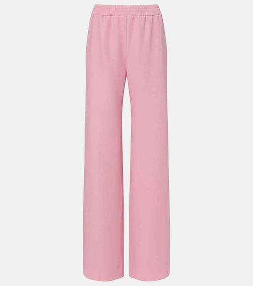Silk wide-leg pants