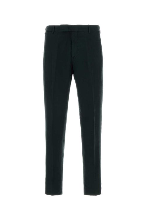 Lyocell Blend Trousers — Black
