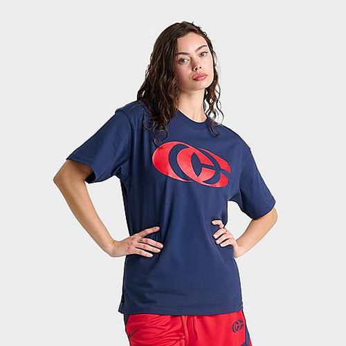 Women's Caitlin Clark M90 Logo T-Shirt in Midnight Navy/University Red