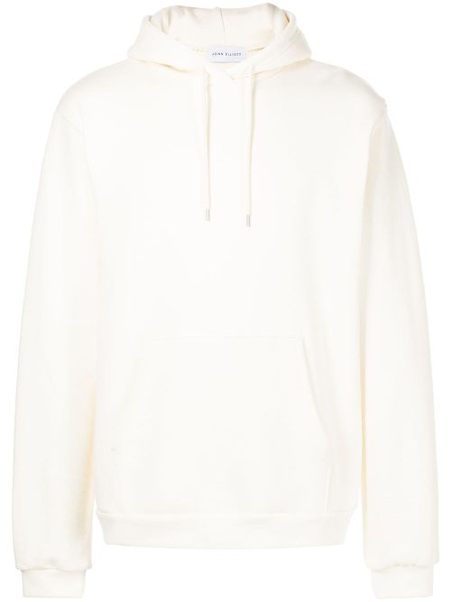 Pullover cotton hoodie - White