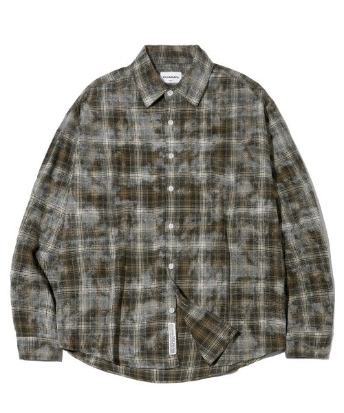 Dyed Check Shirt-Brown