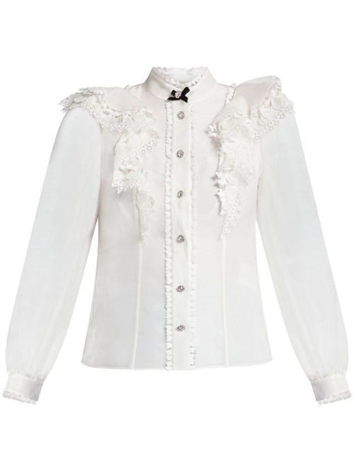 Crush blouse - White