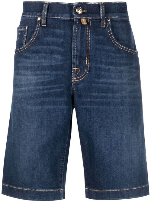 Denim cotton shorts - Blue