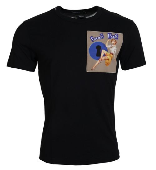 Logo-Print Cotton T-Shirt — Black