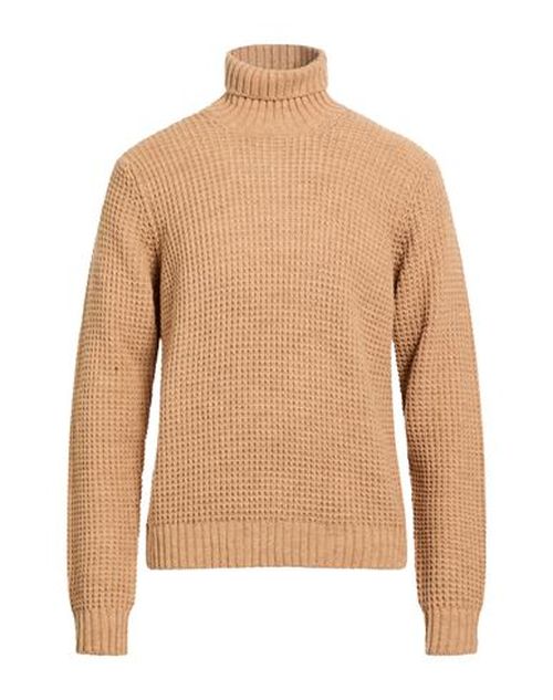 Man Turtleneck Camel Size XXL Acrylic, Wool, Viscose, Alpaca wool