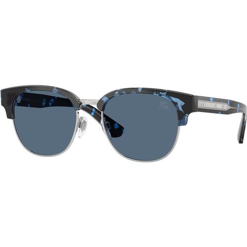 Burberry Man Burberry BE4485 422480 Sunglasses Injected Blue Blue Round Norma