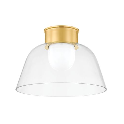 Aged Brass Flush Mount from the Lakeside Collection