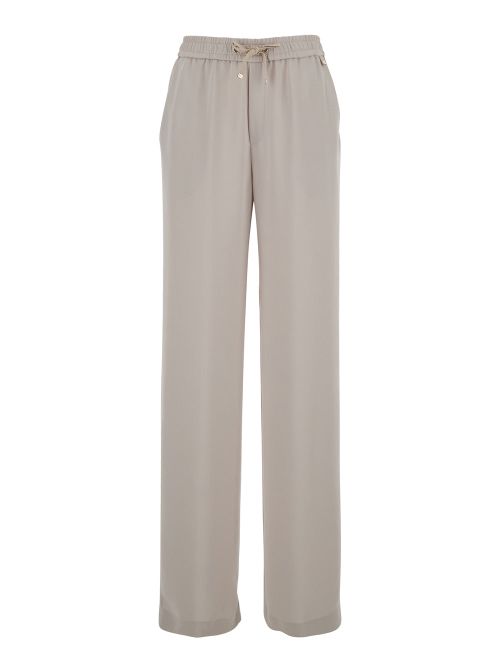 Technical Polyester Trousers — Beige
