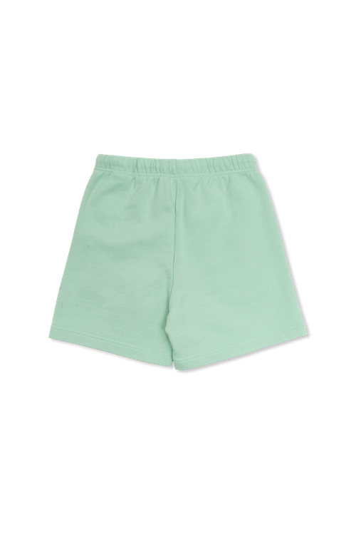 Cotton Shorts With Logo, Unisex, Green