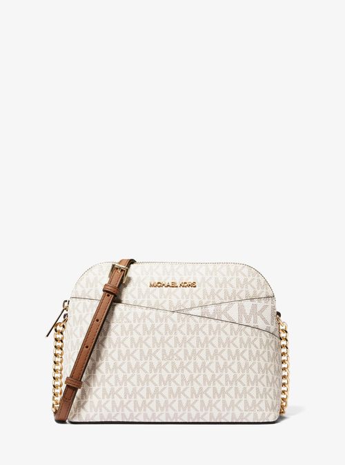 Jet Set Travel Medium Logo Dome Crossbody Bag in Natural - One Size