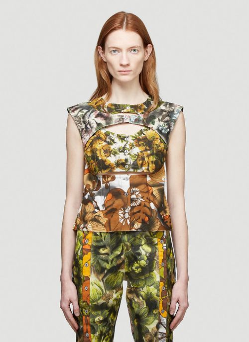 Harley Flower Top - Woman Tops Brown Fr