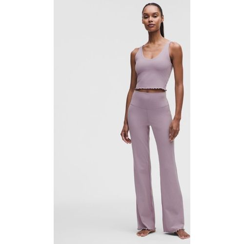 Lululemon – Women's Align High-Rise Lettuce-Hem Flared Pants – Color Purple/Paste