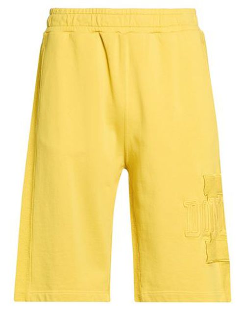 Man Shorts & Bermuda Shorts Yellow Size M Cotton