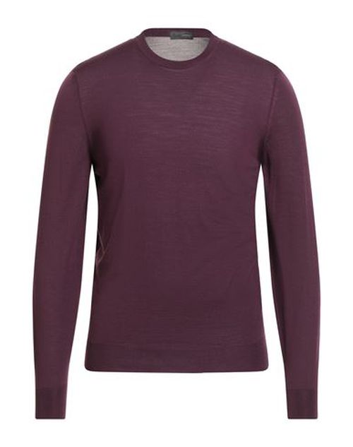Drumohr Modern Man Sweater Burgundy Size 38 Merino Wool