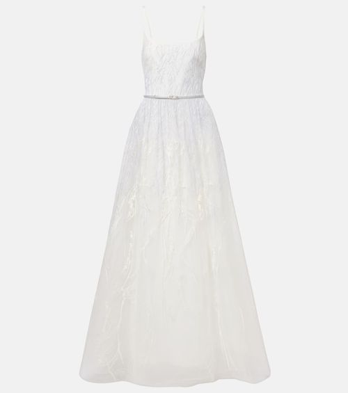 Elie Saab Bridal embroidered tulle gown