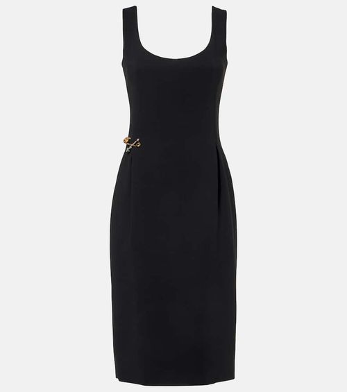 Safety Pin cady midi dress