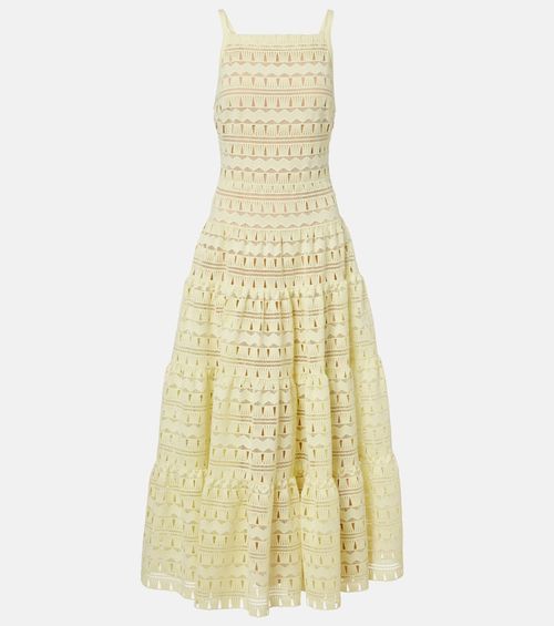 Macramé midi dress