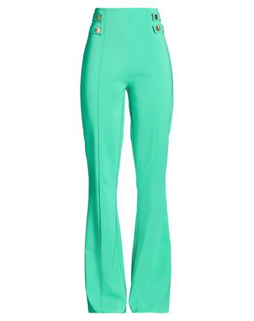 Woman Pants Green Size 4 Polyester, Elastane