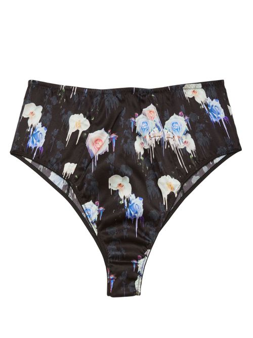 Luxe high-waist briefs - Black