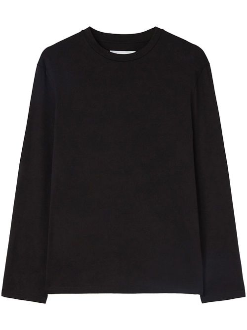 Logo-print long-sleeve T-shirt - Black