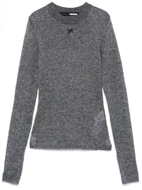 Sequins knit sweater - Grey