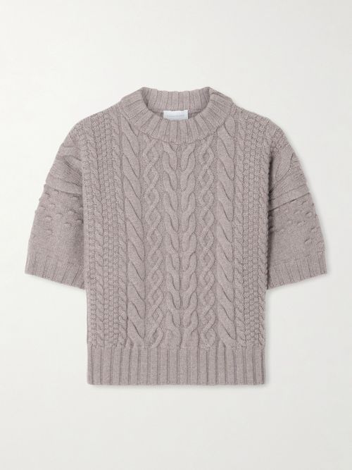 Ruscha Cable-knit Wool Sweater - Neutrals