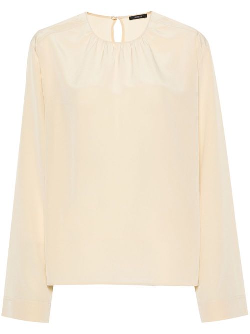 Braidwood silk blouse - Neutrals
