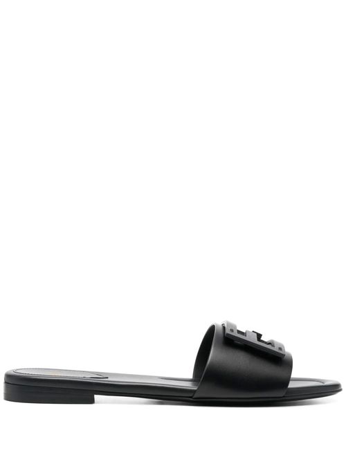 Fendi Baguette Leather Slide