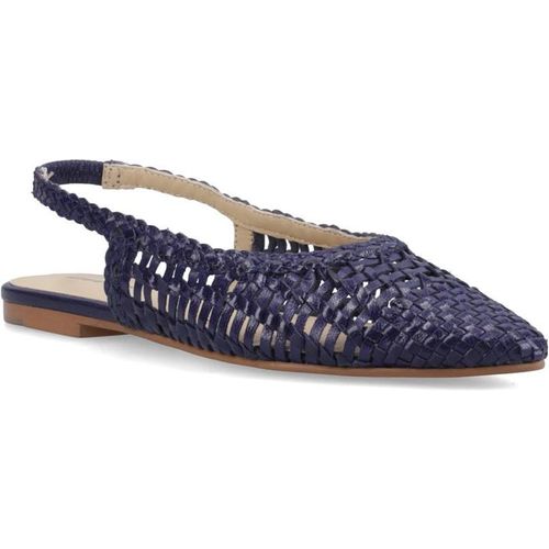 Hush Puppies Dalia Woven Slingback Ballerinas In Navy