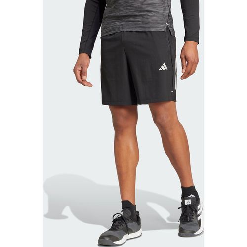 Adidas Performance Mens Gym+ Training 3-Stripes Woven Shorts - Black Recycled Material - Size XL - 5"