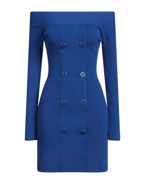 Elisabetta Franchi Woman Mini dress Bright blue Size 4 Viscose, Polyester, Polyamide