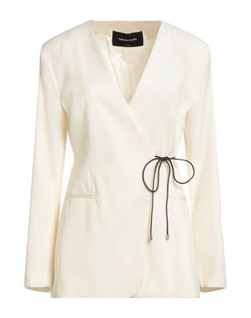 Woman Blazer Ivory Size 10 Virgin Wool