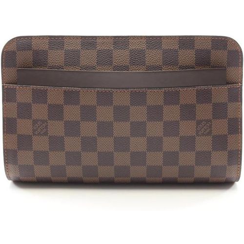 Louis Vuitton Pre-owned Mens Stylish Carry-All Pouch for Cards and Small Essentials - Brown Canvas - One