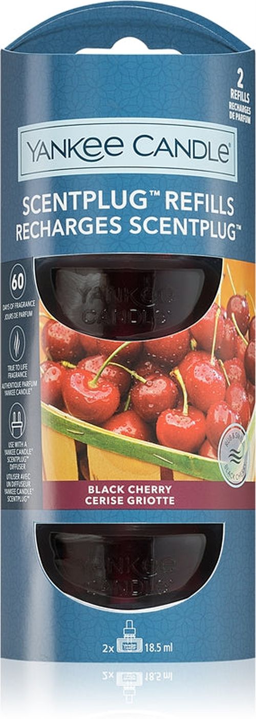 Yankee Candle Replacement Refill for Organic Kit Black Electric Diffuser Cherry 2 x
