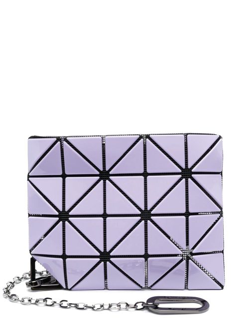 Geometric panelled wallet - Purple