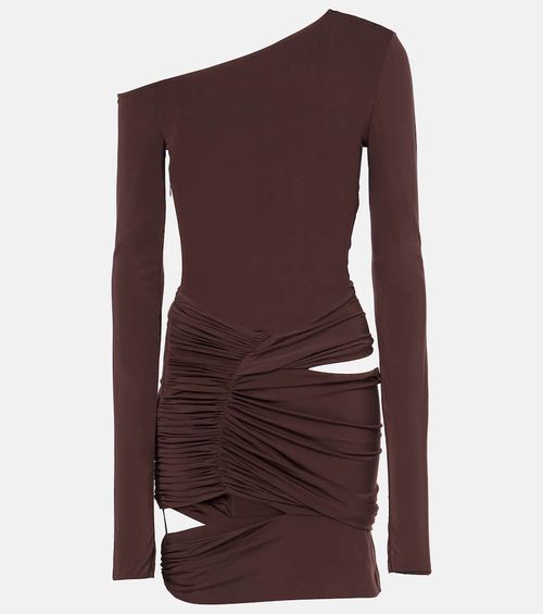 Asymmetric cutout minidress