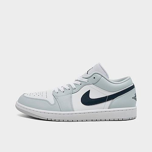 Men's Air Retro 1 Low Casual Shoes in Aura/White/Squadron Blue