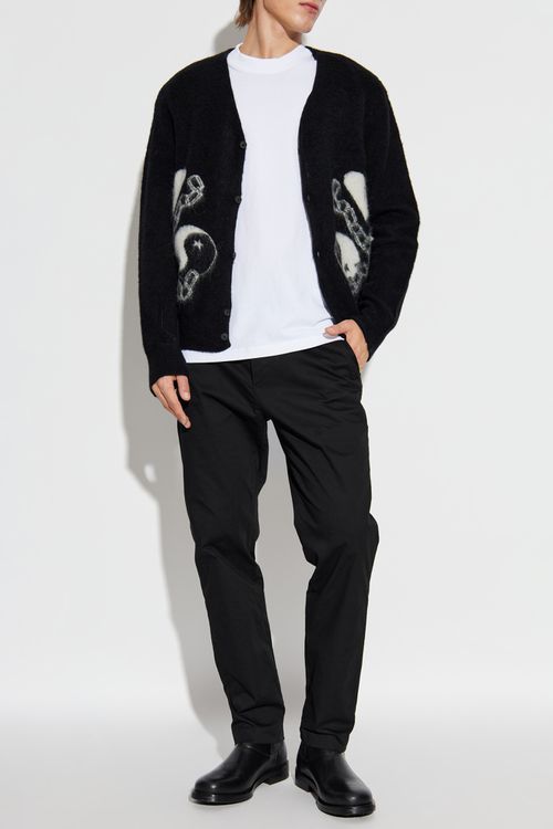 Cardigan "Reflection", Men's, Black