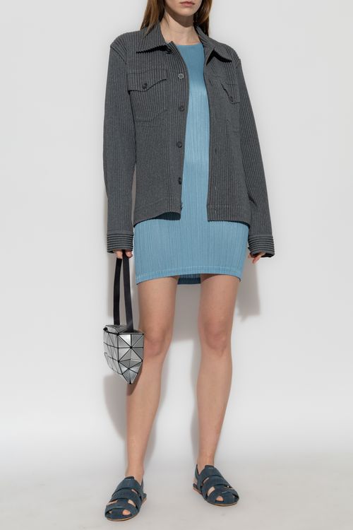 Pleated Jacket, Women's, Grey