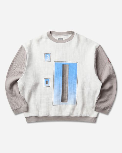 Men s AS Cylinder Gauze Crewneck Sweatshirt White