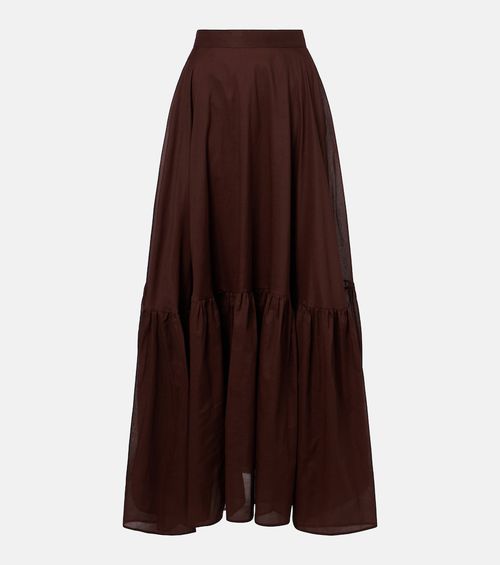 Cotton organza maxi skirt