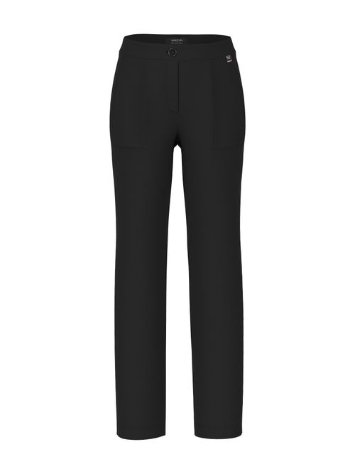 Marc Cain FENDOU fabric pants with seam pockets, black, 34 N