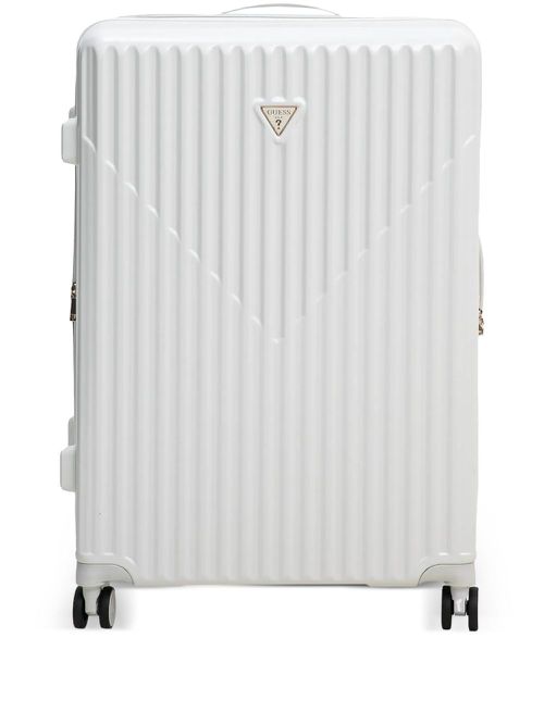 Olbia ridged suitcase - White